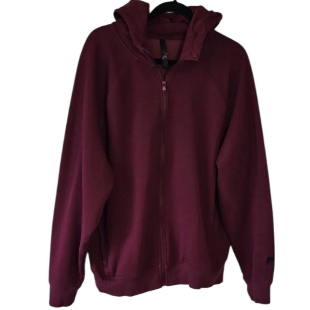 Fabletics Full Zip Hoodie, Maroon, XL